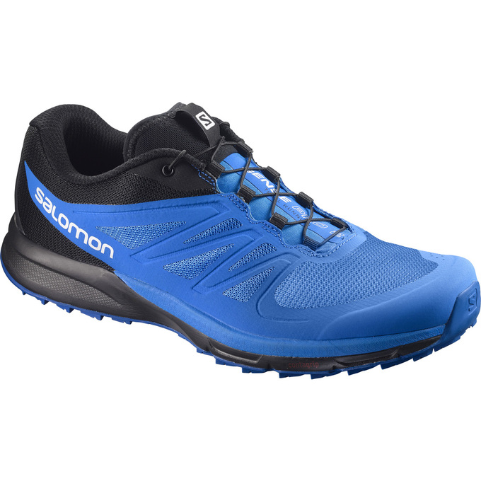 SALOMON SENSE PRO 2 Philippines - Men's Trail Running Shoes - Blue/Black | 710532-DQJ